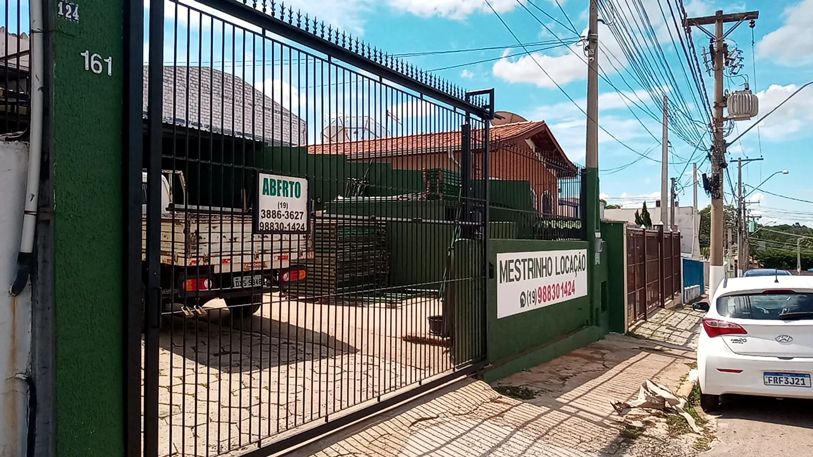 Equipamentos de construção para locação